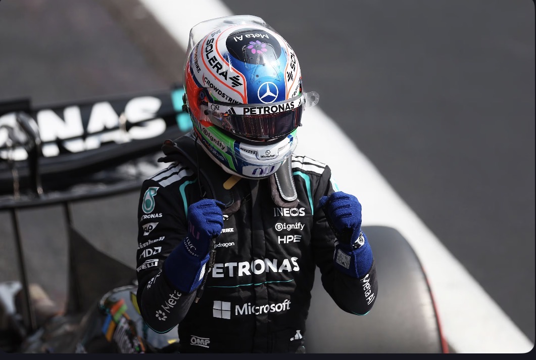 Selebrasi Kimi Antonelli usai meraih Pole Position di F1 GP Belgia (Formula1.com)